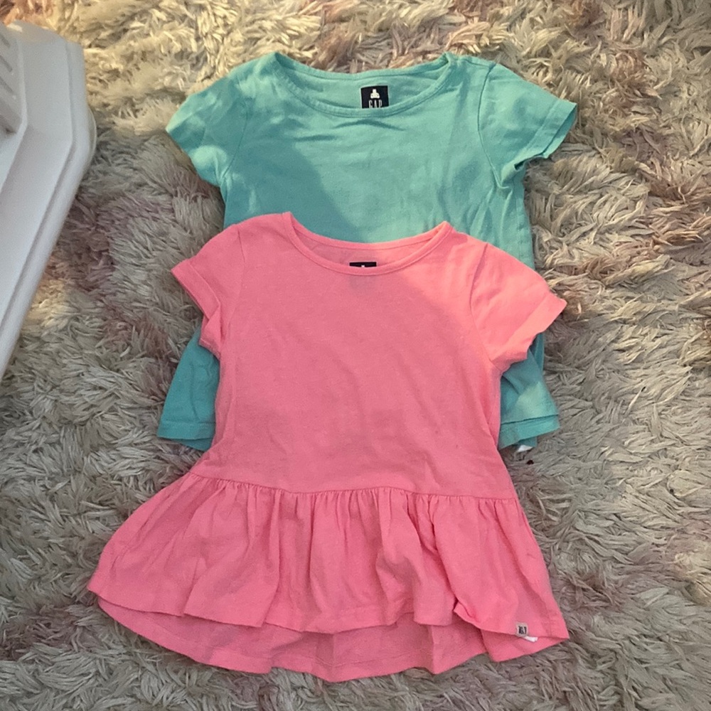 2 Peplum baby gap shirt bundle